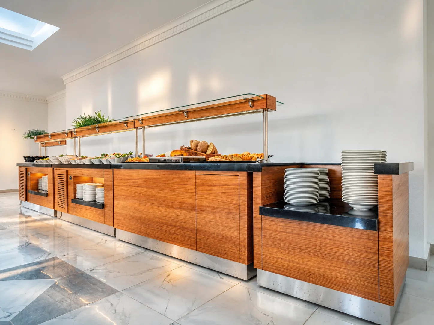 Muup Resort açık büfe tatlı ve yemek sunumları