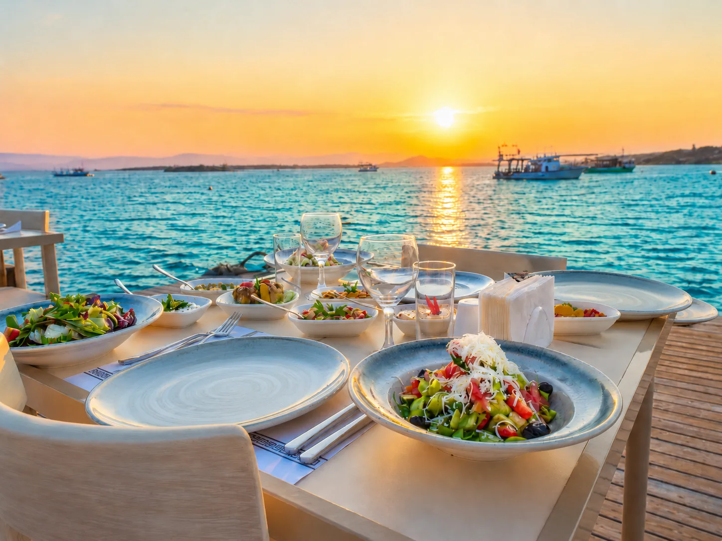 Muup Resort Çeşme gün batımı deniz manzarası